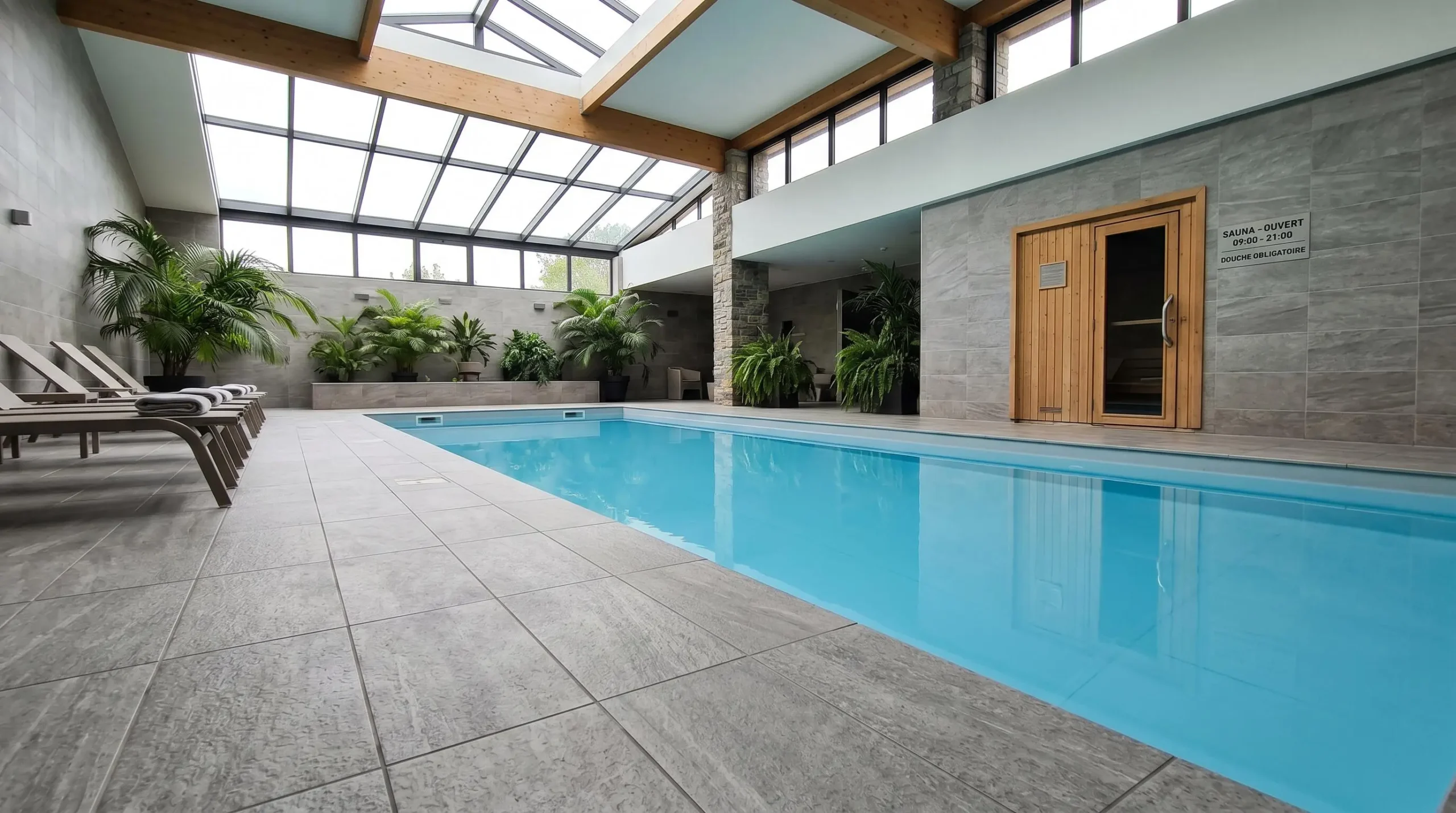 Espace piscine intérieure d